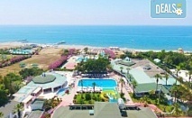 All Inclusive лятна ваканция в Garden Beach Hotel 5* Алания, Анталия! 10 дни/7 нощувки, плувен и детски басейн, водни пързалки, турска баня, сауна, мини клуб, анимация, безплатно за дете до 12.99 г. и транспорт от Belprego Travel