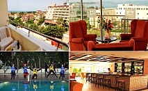  Чартърен полет от София + 4 нощувки на човек на база All Inclusive + басейн и водна пързалка в SUN BEACH HILL HOTEL 4*, Сиде, Турция. 