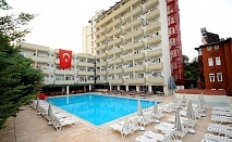  Чартърен полет от София + 7 нощувки на човек на база All Inclusive + басейн в SUN BEACH HILL HOTEL 4*, Сиде, Турция. 