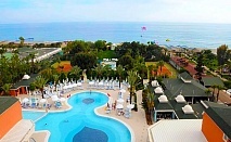  Лято на 1-ва линия в Insula Resort Superior 5*, Алания, Турция! Самолетен билет от София + 7 Ultra All Inclusive нощувки + басейн и водни пързалки 