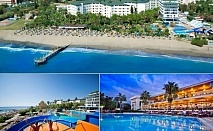  На ПЪРВА ЛИНИЯ в MC BEACH RESORT HOTEL 5*, Алания, Турция. Чартърен полет от София + 7 нощувки на човек на база Ultra All inclusive 