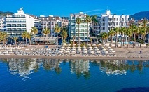  28.09 На първа линия в BEGONVILLE BEACH MARMARIS 3*, Мармарис, Турция. Чартърен полет от София + 7 нощувки на човек на база All Inclusive 