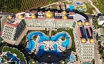  Почивка в Alan Xafira Deluxe Resort & Spa 5*, Алания, Турция! Автобусен транспорт + 7 нощувки на база Ultra Аll Inclusive на човек + басейни, аквапарк и СПА. Дете до 12.99г. БЕЗПЛАТНО! 