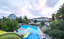  Почивка в хотел Armas Green Fugla Beach 4*, Алания, Турция! Автобусен транспорт + 7 нощувки на човек на база Ultra All Inclusive. Дете до 12.99г. безплатно! 