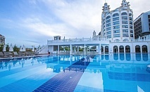  Почивка в Jadore Deluxe Hotel & Spa 5*, Сиде, Турция! Автобусен транспорт + 7 нощувки на човек на база Ultra All Inclusive + басейни. Дете до 11.99 г. безплатно! 