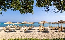 Почивка на невероятно красивия плаж и кристално чистите морски води - Kassandra Palace хотел, Халкидики, със закуска и вечеря 