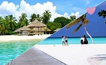  Почивка в Pearl Sands hotel 4*, Норт Мале Атол, Малдиви. Самолетен билет от София + 7 нощувки на човек със закуски и вечери + полудневна екскурзия шнорхелинг и нощен риболов! 