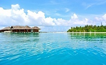  Почивка в Sky Beach Maldives hotel 4*, Диффуши, Малдиви. Самолетен билет от София + 7 нощувки на човек със закуски и вечери + полудневна екскурзия шнорхелинг + нощен риболов! 