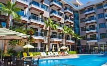  Почивка в SUN BEACH PARK HOTEL 4*, Сиде, Турция. Чартърен полет от София + 7 нощувки на човек на база All Inclusive + басейн 