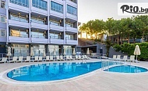 Самолетна почивка на 150м. от плажа в Сиде! 7 All Inclusive нощувки в Akdora Elite Hotel and Spa 4* + ползване на 2 басейна, с полет от София или Варна, от Go2Holiday