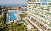 ULTRA ALL INCLUSIVE! 10 дни, 7 нощувки морска ваканция в Hedef Beach Resort & Spa 5*, Алания, Анталия! Включен транспорт, басейни, водна пързалка, безплатно за дете до 11.99 г. от BelpregoTravel