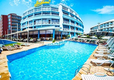 All inclusive + басейн в Слънчев Бряг! Заповядайте в хотел Бохеми***. Дете до 12г. - БЕЗПЛАТНО! 2, 5 или 7 дни.