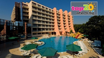 All inclusive Лято в Златни Пясъци! Нощувка с All inclusive + Вътрешен Отопляем басейн + Външни Басейни с Пързалки, Сауна и Анимация в Хотел Хелиос СПА 4*, Златни Пясъци от 62 лв./човек. БЕЗПЛАТНО за дете до 12 год.!