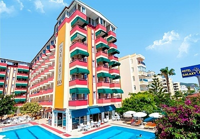  All Inclusive на първа линия в GALAXY BEACH HOTEL 4*, Алания, Турция. Чартърен полет от София + 7 нощувки на човек 