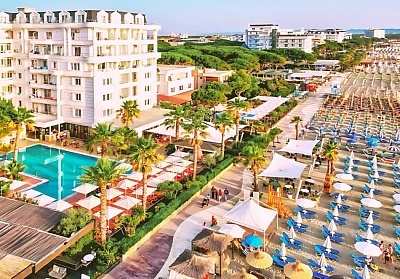 All inclusive почивка на първа линия в MEL HOLIDAY HOTEL 4*, Дуръс, Албания! Самолетен билет от София + 7 нощувки на човек