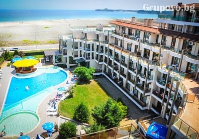 All Inclusive в ТОП сезон на ПЪРВА ЛИНИЯ + басейн и анимация в Престиж Сити 2, Приморско