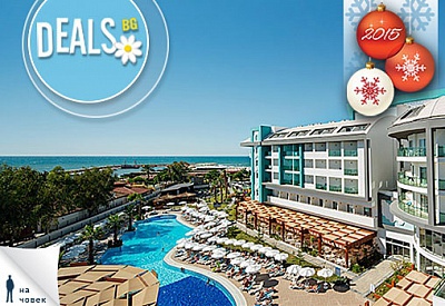 НГ2015, Анталия,SEA SHELL RESORT 5*: 6 нощ, All Incl, транспорт, от Аква Тур