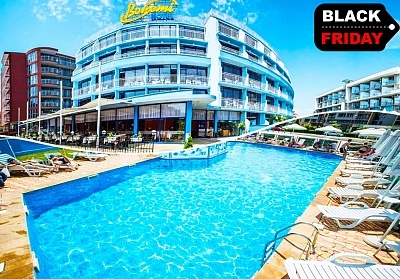 BLACK FRIDAY оферта за ранни записвания море 2024! 2 + нощувки на човек на база All inclusive + басейн в хотел Бохеми***, Слънчев бряг! Дете до 12г. - БЕЗПЛАТНО!