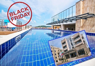 BLACK FRIDAY оферта за ранни записвания море 2024 в Приморско! 2, 5 или 7 нощувки на човек със закуски, със закуски и вечери или ULTRA All inclusive + басейн в хотел Синема 4*. Деца до 11.99г. - БЕЗПЛАТНО!