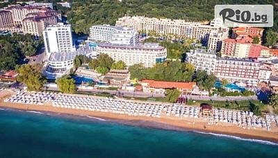 На брега на морето в Златни пясъци до края на Май! All Inclusive нощувка + отопляем басейн и анимация + Безплатно за дете до 11.99 г., от Хотел Вемара Бийч 5*