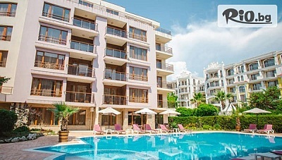 Цяло лято лято в Слънчев бряг! Нощувка на база All Inclusive + басейн, чадър и шезлонг + Безплатно за дете до 12 г., от Апартхотел Magnolia Garden