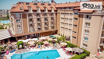 Цяло лято на море в Слънчев бряг! Ношувка на база All Inclusive + басейн, чадъри и шезлонги + Дете до 12г. безплатно, от Хотел Бахами Резиденс на 300м. от плажа