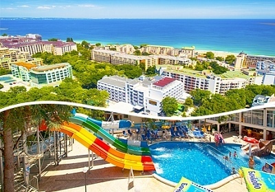  Лято в  Златни пясъци!  Нощувка на база All Inclusive + басейн, СПА и аквапарк в НОВИЯ хотел Престиж Делукс Хотел Аквапарк Клуб**** 