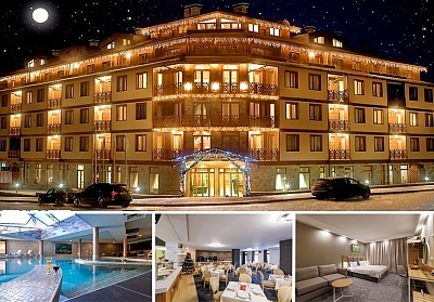 Декември в Банско: Нощувка, закуска и вечеря в Хотел Вихрен Роял Палас