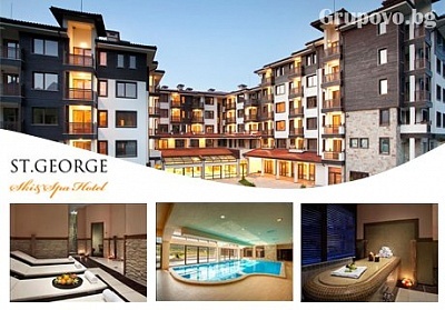 Декември в Банско! Нощувка със закуска и вечеря + басейн и СПА в St. George Ski & Spa****