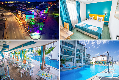 Еднодневен пакет със закуска и вечеря и достъп до басейн в хотел Роял Калисто, Созопол