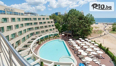 Ексклузивна оферта за ТОП сезон на първа линия в Слънчев бряг! All Inclusive нощувка + БЕЗПЛАТНО за дете до 13.99 г. + басейн, шезлонг и чадър + анимация, от Хотел Жерави 4*
