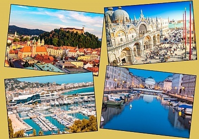 Екскурзия до Загреб, Любляна, Триест, Генуа, Сан Ремо, Венеция с автобусен транспорт и закуски