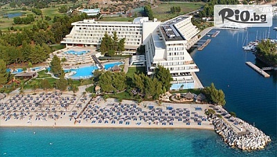 Гергьовден в Халкидики, Ситония! 3 Аll Inclusive нощувки в Meliton Thalasso and Spa Porto Carras Resort 5* със осбствен ВИП плаж, шезлонги и чадъри + басейни, от Солвекс