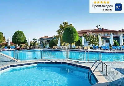 Хотел Grand Platon на 300 метра от плажа в Паралия Катерини, Гърция: All-Inclusive суана и басейн