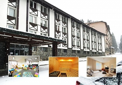 Хотел Панорама СКИ 3*, Пампорово: Нощувка с НВ и джакузи