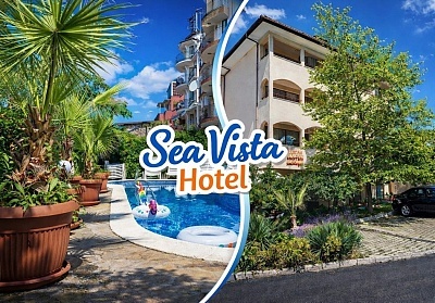 Хотел Сий Виста 3* в Свети Влас: Нощувка с басейн и закуска само на 300 метра от плажа