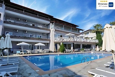 Хотел Tropical**** в Ханиоти, Халкидики - на 300 м от плажа с басейн