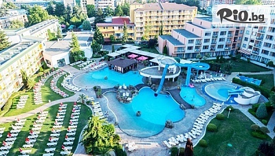 Изгодна почивка на метри от плажа в Слънчев бряг! Нощувка на база All Inclusive за до трима + басейн, шезлонг и чадър + дете до 12.99 г. Безплатно, от Хотел Тракия