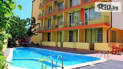 Изгодна почивка за море в Слънчев бряг! Нощувка на база All Inclusive + басейн, шезлонг, чадър + Безплатно за дете до 13 г., от Хотел Риор