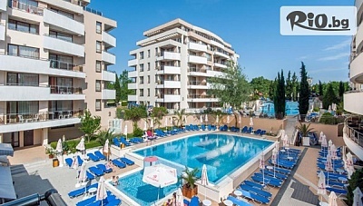 Изгодна почивка на първа линия в Царево! Ultra All Inclusive нощувка + Аквапарк и басейни + БЕЗПЛАТНО настаняване на дете до 13.99г, от Хермес Александрия Клуб Хотел