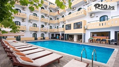 Късно лято на о-в Крит! Промо цена за 27 Август и 10 Септември! 7 all Inclusive нощувки в Hotel Pela Maria + самолетни билети и летищни такси, от Солвекс