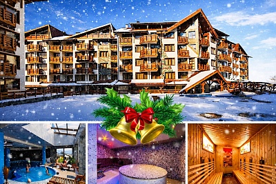 Коледа в Банско: Нощувка в Белведере Холидей Клуб с вътрешен басейн и релакс зона