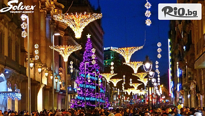 Коледа в Барселона! 4 нощувки със закуски в Хотел Front Maritim 4*, самолетни билети, летищни такси, багаж, трансфер и екскурзовод, от Солвекс