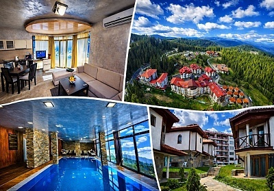 Комплекс Форест Нук в Пампорово: Вила за 5 души с камина и басейн