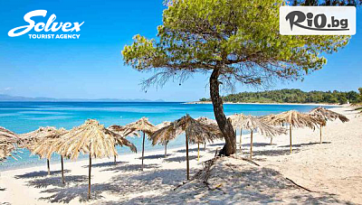 Лятна почивка в Халкидики, Касандра! 7 нощувки със закуски в Hotel Simotel Ermis + автобусен транспорт, от Солвекс