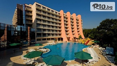 Лятна почивка в Златни пясъци! Нощувка на база All Inclusive + външен басейн и шатъл до плажа + дете до 12г. безплатно, от Хотел Helios Spa