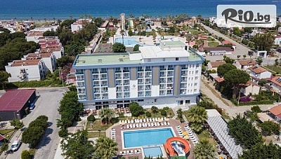Лято в Кушадасъ! 7 All Inclusive нощувки в My Aegean Star Hotel 4* с басейни и водни пързалки + плаж със шезлонг и чадър, автобусен транспорт от София, от Дорис Травел