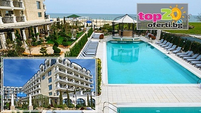 Лято на 1-ва линия в Новото 5* Бижу в Кранево! Нощувка със закуска и вечеря + Вътрешни и Външни Минерални басейни + Чадър и Шезлонг на ПЛАЖА, Анимация* и СПА пакет в НОВООТКРИТИЯ хотел Каса Ди Фиоре СПА и Медикъл 5*, Кранево, за 264 лв./човек