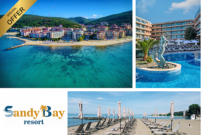 Лято 2026: Първа линия, All Inclusive, Ранни записвания в Sandy Bay Hotel 4*, Елените