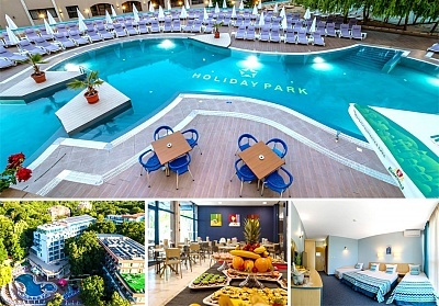 Май в Златни пясъци! All Inclusive нощувка на човек + басейн от хотел Холидей Парк****. Дете до 12.99г. - БЕЗПЛАТНО!